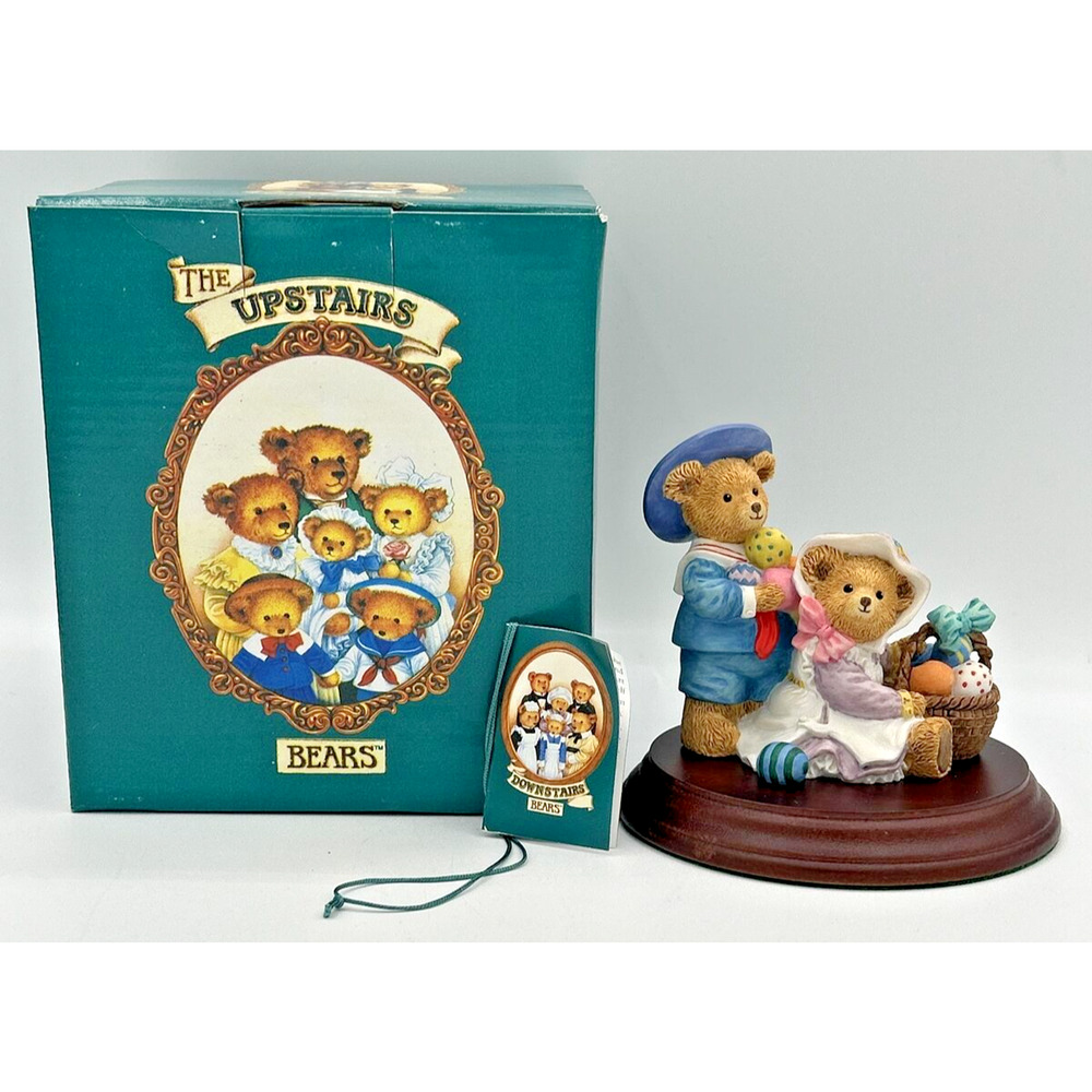 Dept 56 Upstairs Downstairs Bears Henry & Alice Bosworth Easter Egg Hunt U212